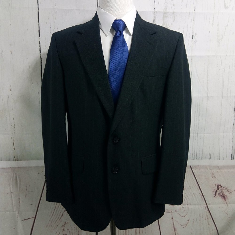 Barrington Charcoal Striped Suit Blazer Sport Coat